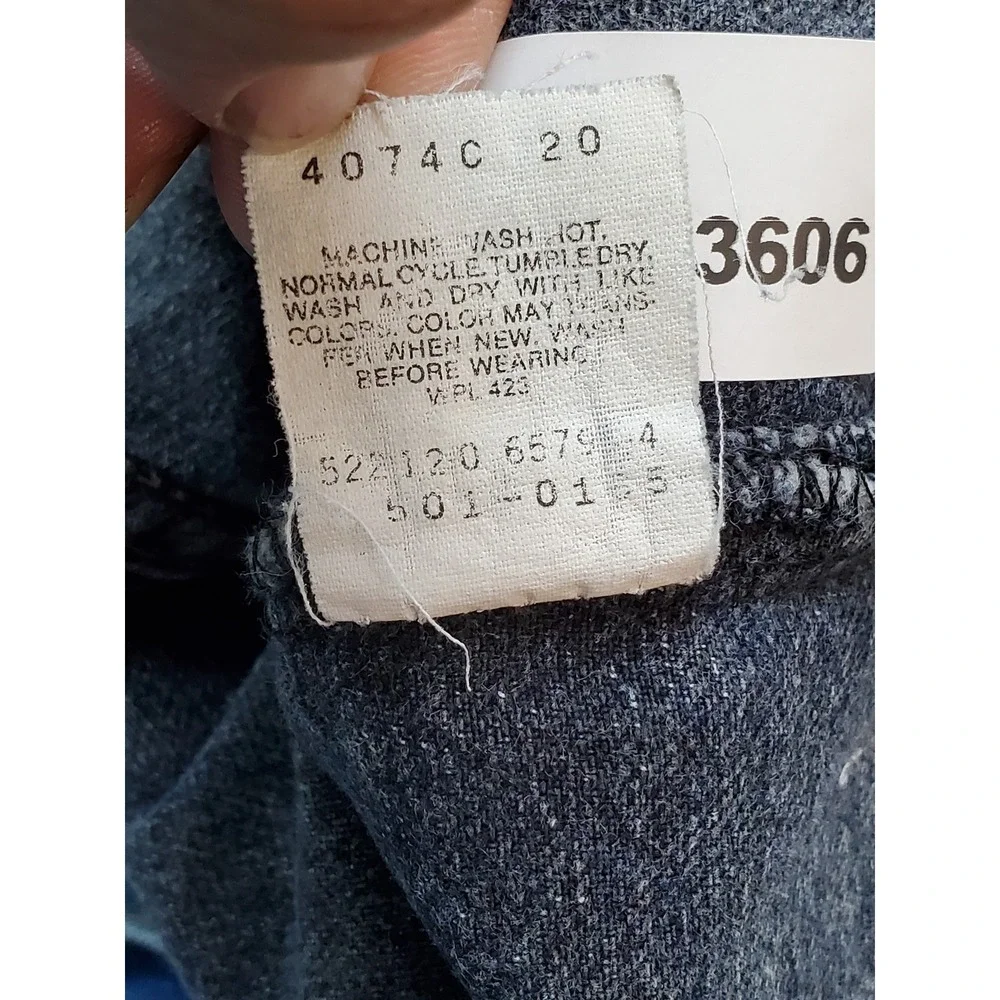 VINTAGE Levi's 501 Men Jeans 31X32 Gray 90s‎ USA Denim Straight 29